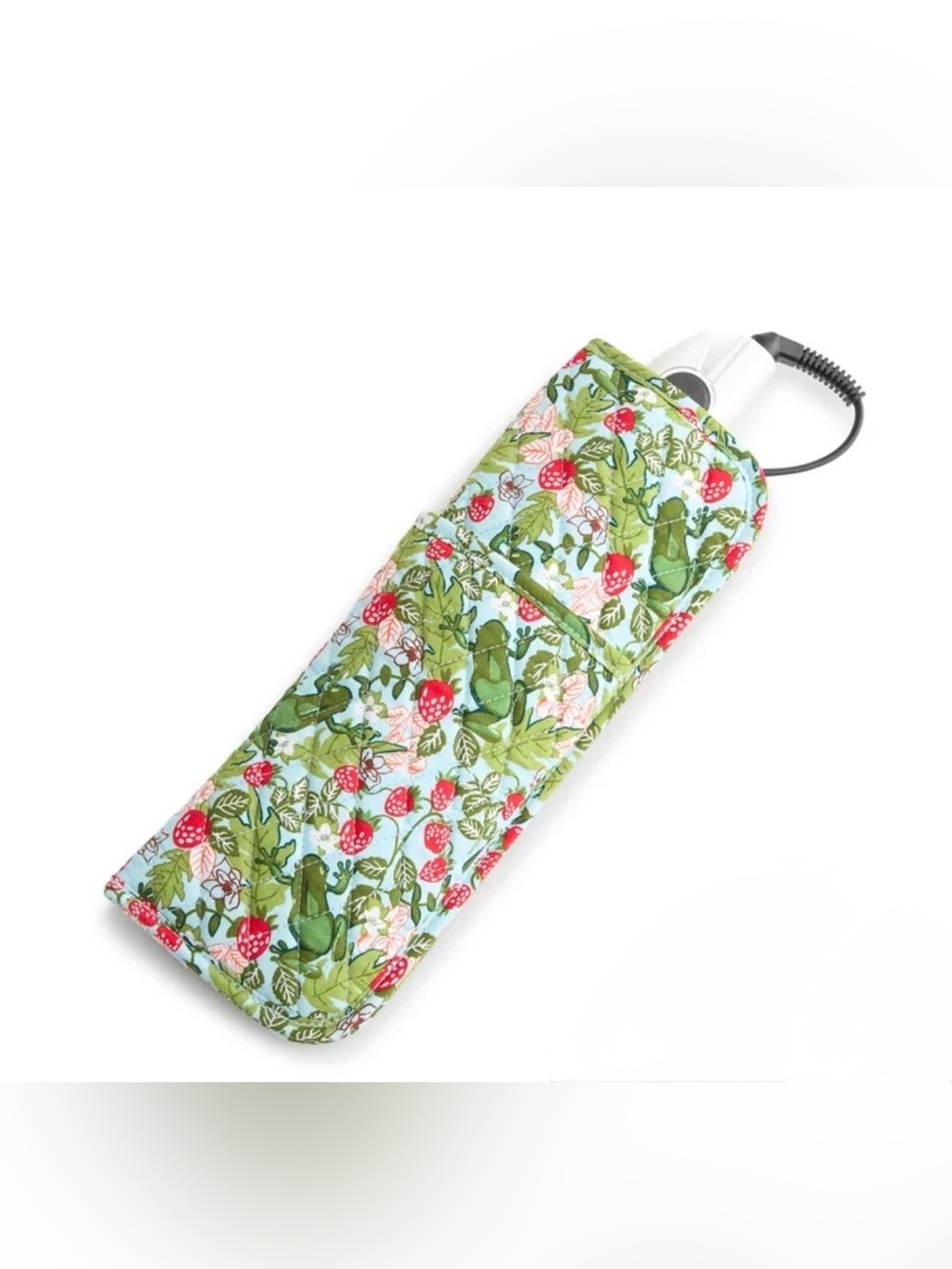 Vera Bradley Flat & Curling Iron Cover in Frogberry Garden Blue